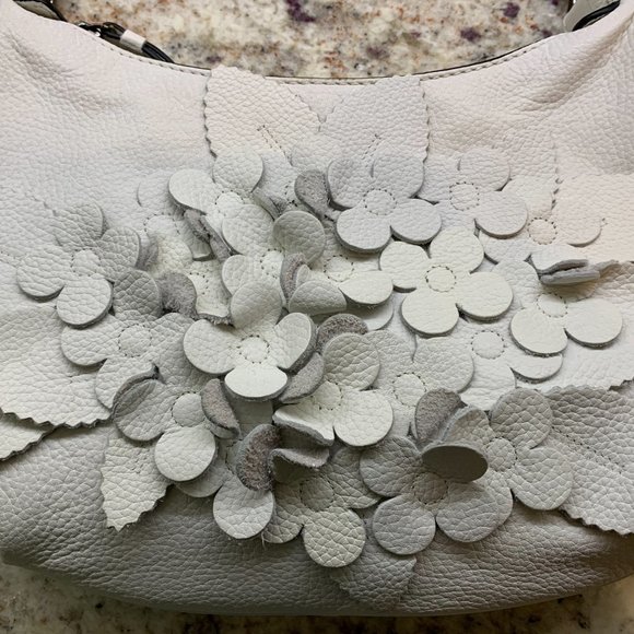 Tahari Exclusive Parks Small Hobo Bag White - Picture 1 of 8